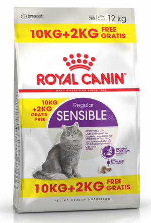 Royal Canin FHN Sensible 10kg + 2kg DĀVANĀ!